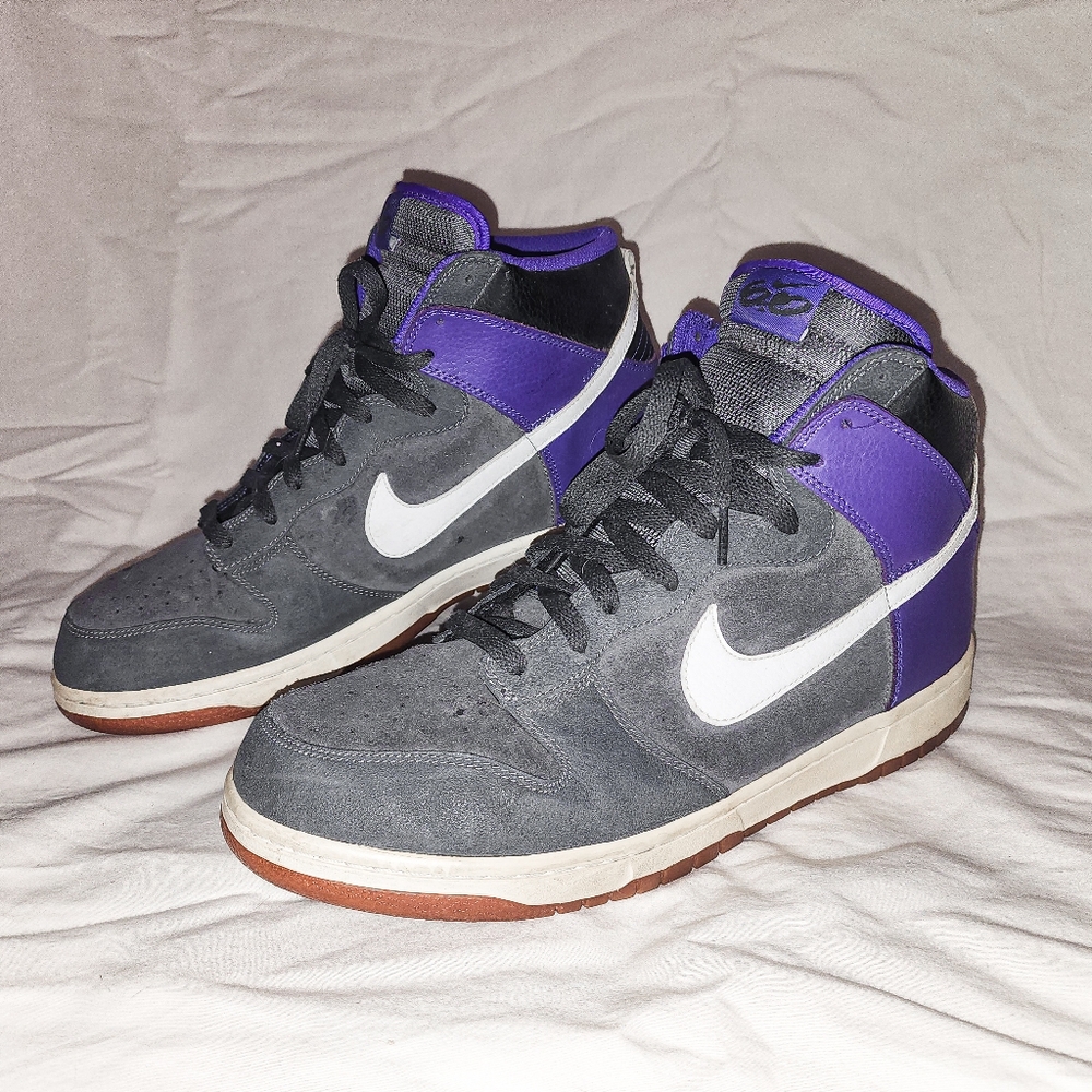 Nike Dunk High Dark Wolf Gray Varsity Purple
